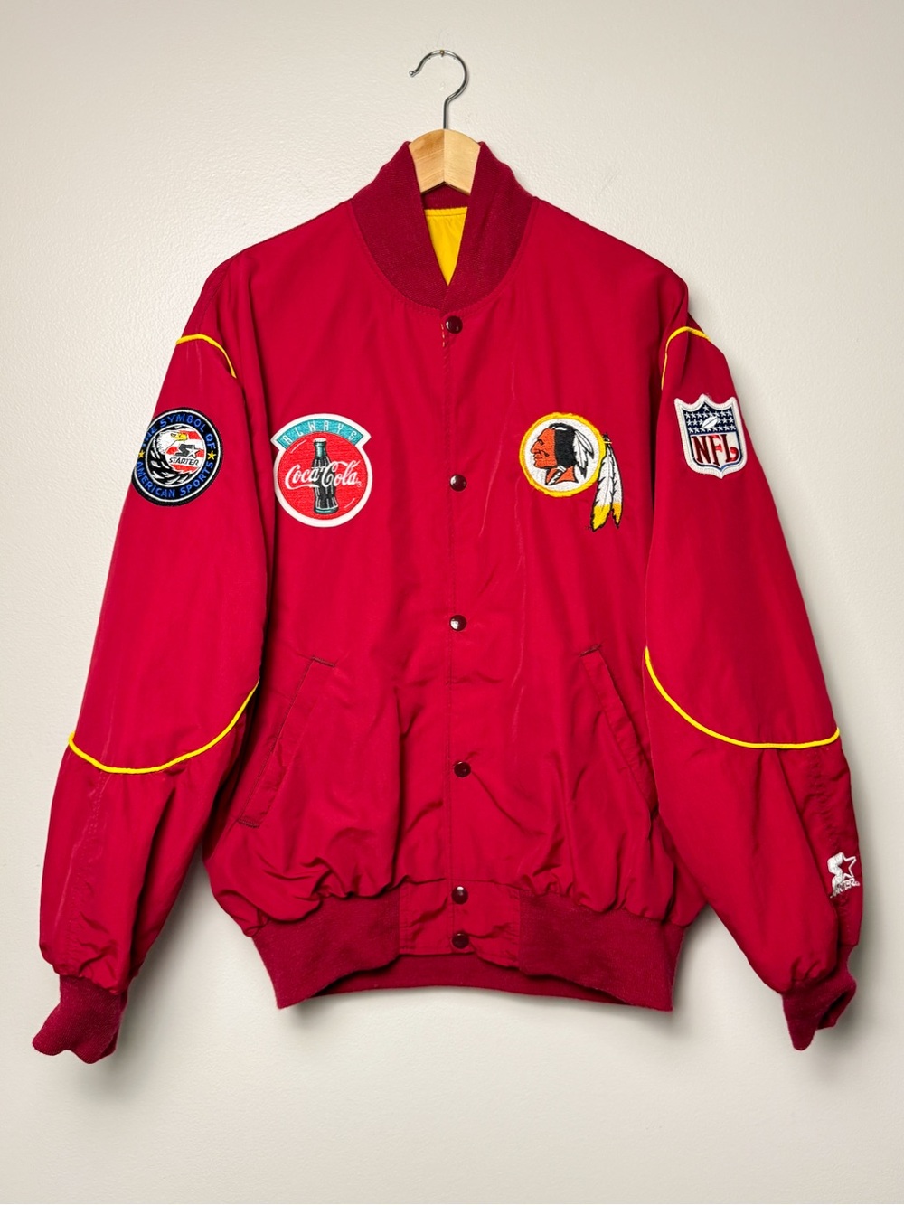Vintage 90s Washington Redskins Starter Bomber Jacket Team NFL Sz Men’s Large